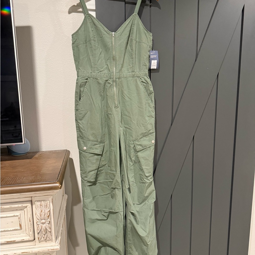 Universal Thread Olive Green Cargo Jumpsuit